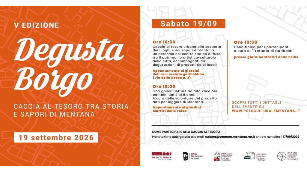 DegustaBorgo 2026 a Mentana: caccia al tesoro tra storia, sapori e tradizioni