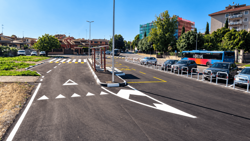 Monterotondo: completata la prima fase del nuovo polo di interscambio in via della Fonte