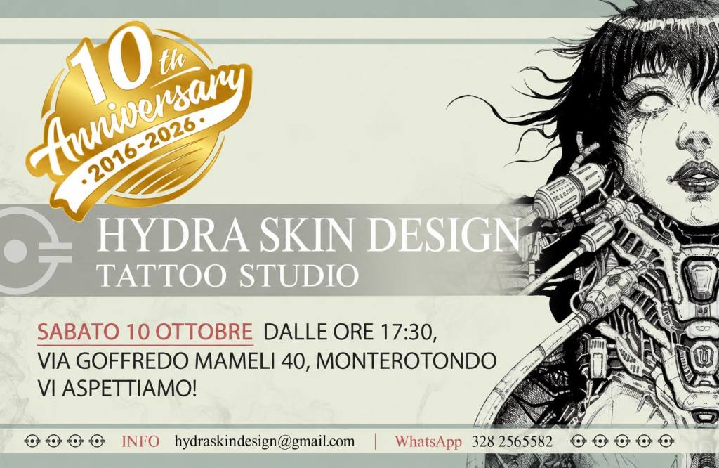 Monterotondo, Hydra Skin Design compie 10 anni. Colosimo: «La vera differenza oggi è il tempo»