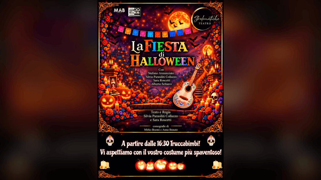 Guidonia Montecelio, al Teatro Imperiale arriva “La Fiesta di Halloween”: spettacolo e truccabimbi
